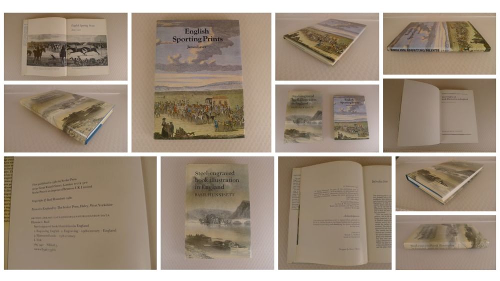 Lot 693: 2 x vintage hardback print books comprising Steel-engraved...