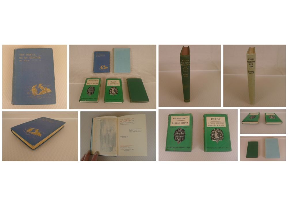 Lot 703: 5 x various vintage hardback travel books comprising...