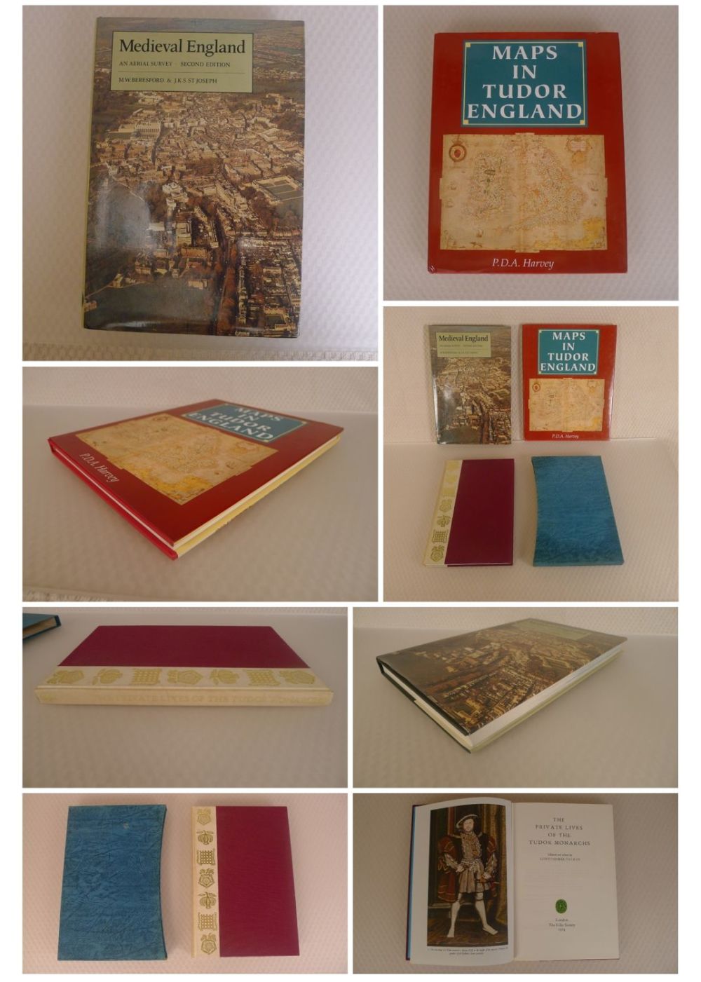 Lot 727: 3 x Medieval, Tudor history books (all hardbacks...