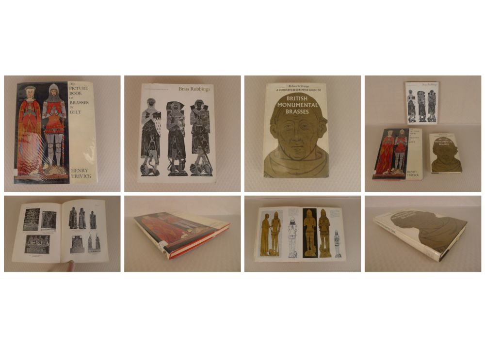 Lot 728: 3 x Monumental Brasses, Brass Rubbing books comprising...