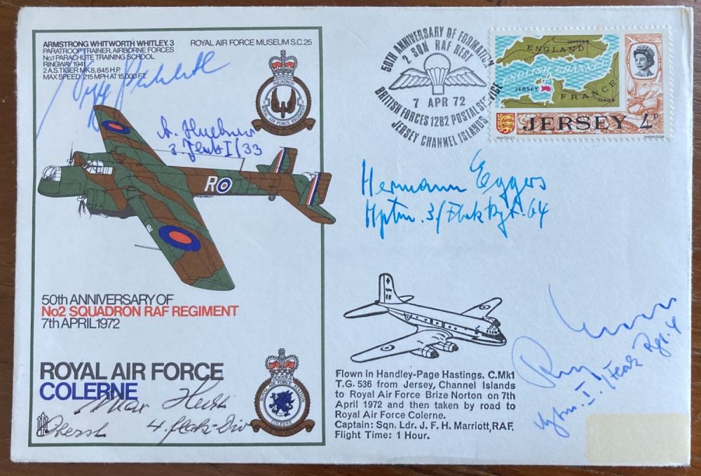 Lot 53: Luftwaffe Rossbach WW2 multiple signed cover 39 SC...