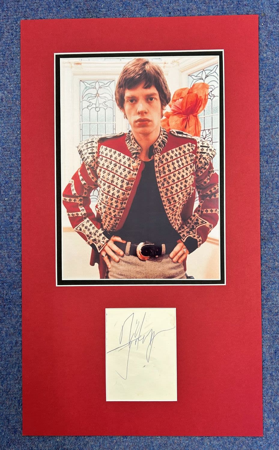 Lot 162: Mick Jagger Rolling Stones Singer Signed Page With...