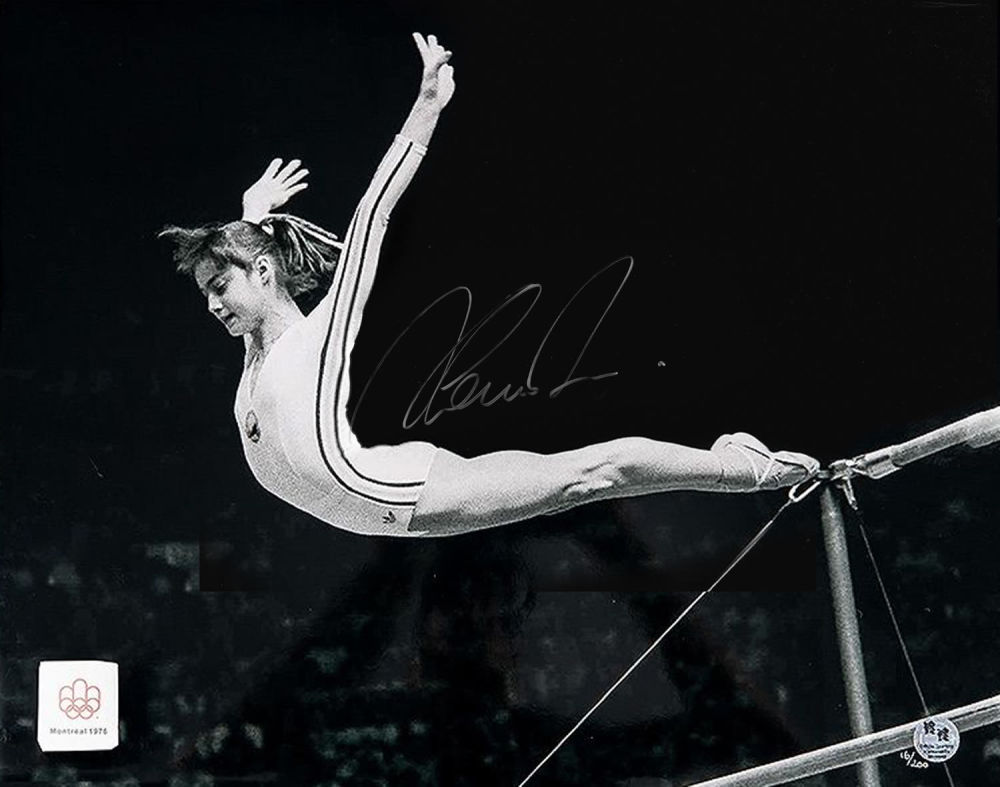 Lot 173: Autographed NADIA COMANECI 1976 20 x 16 Limited...
