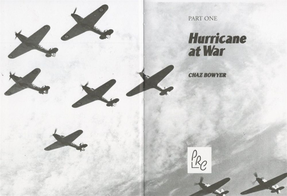 Lot 155: 2 in 1 Book. Hurricane at war by Chaz Bowyer and Messerschmitt Bf 109 At War by Armand Van