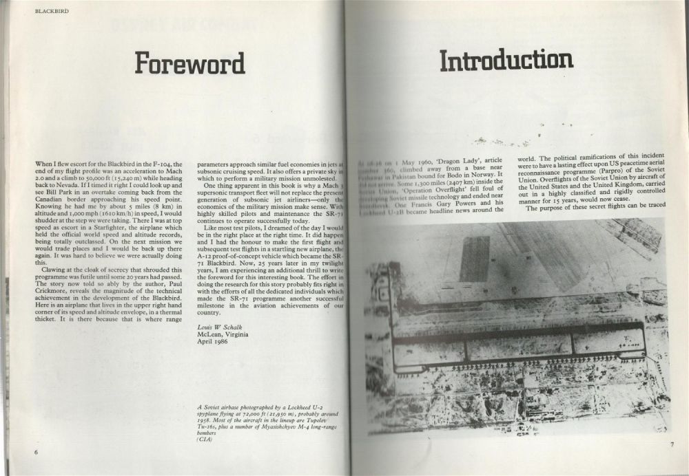 Lot 225: Lockheed SR 71 Blackbird Paperback Book by Paul F Crickmore. Copyright Page Completely Removed