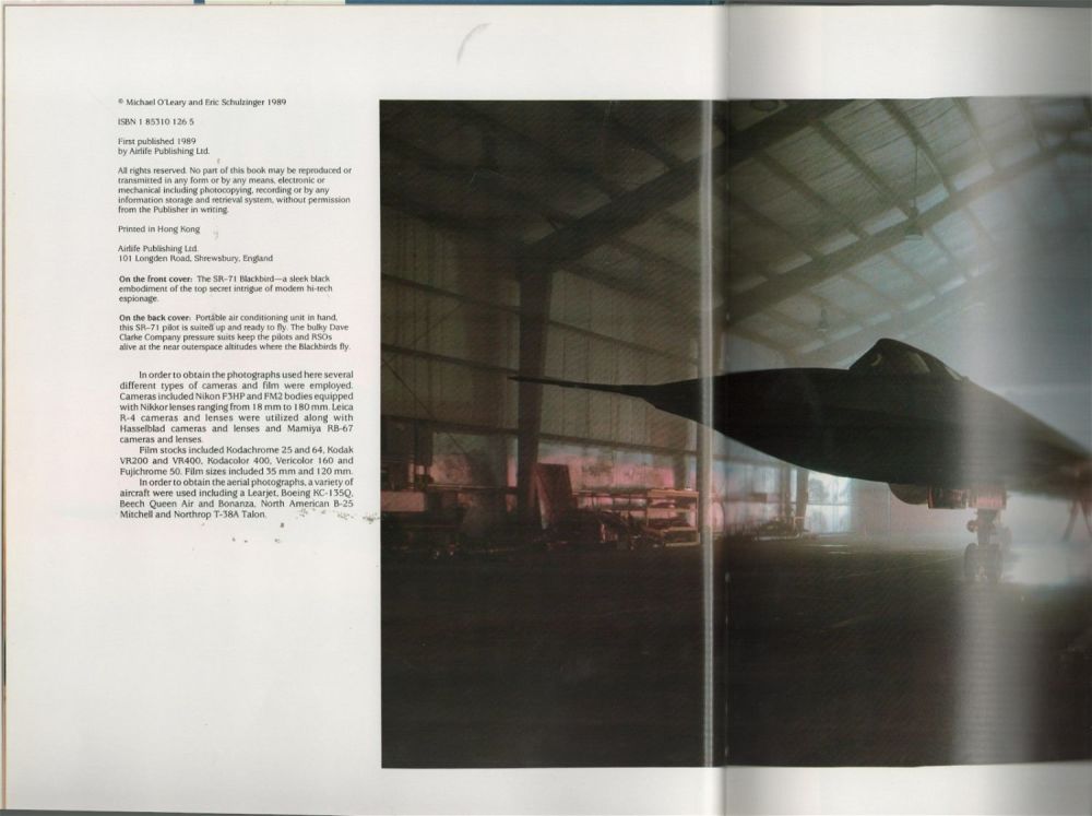 Lot 233: Black Magic America's Spyplanes: SR 71 and U 2 1st Edition Hardback Book by Michael O'Leary and Eric
