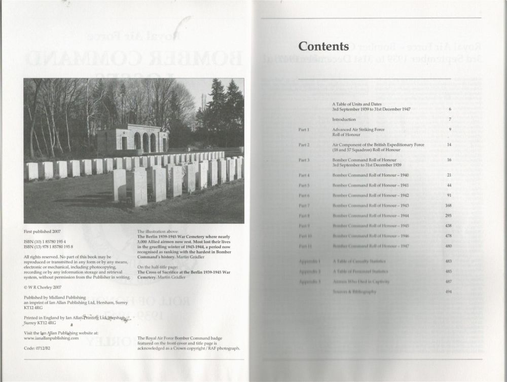 Lot 242: RAF Bomber Command Losses of the Second World War Volume 9 Paperback Book by WR Chorley. Published