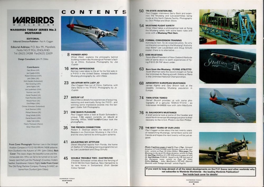 Lot 261: Warbirds Today Series Mustangs Rebuilding and Flying The North American Aviation P 51 in the 1990'