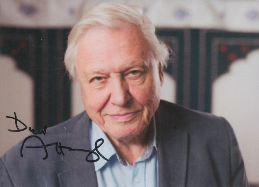 Lot 521: TV. Sir David Attenborough Signed 7 x 5...