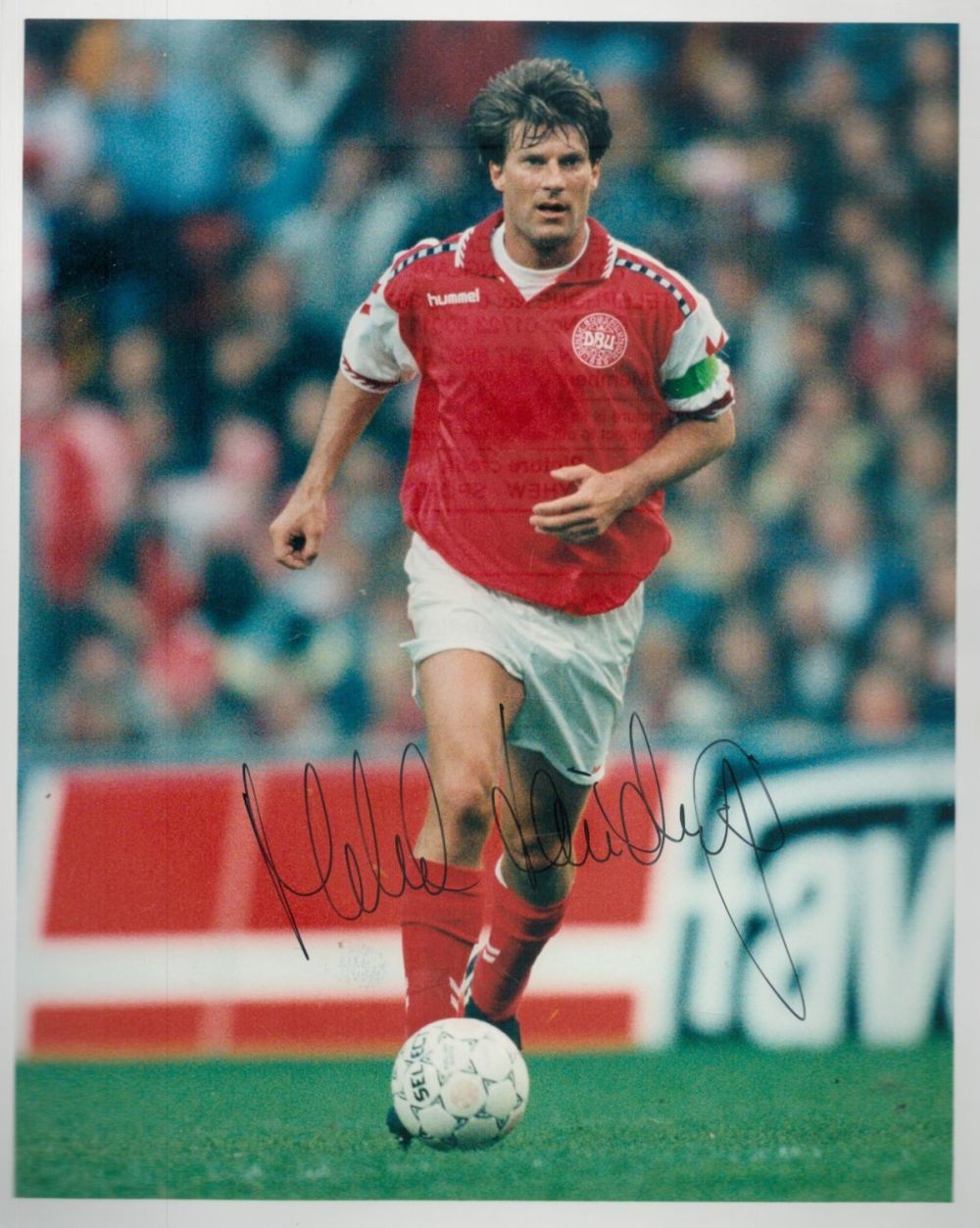 Lot 561: Michael Laudrup Signed 1996 Denmark 8x10 Press Photo....