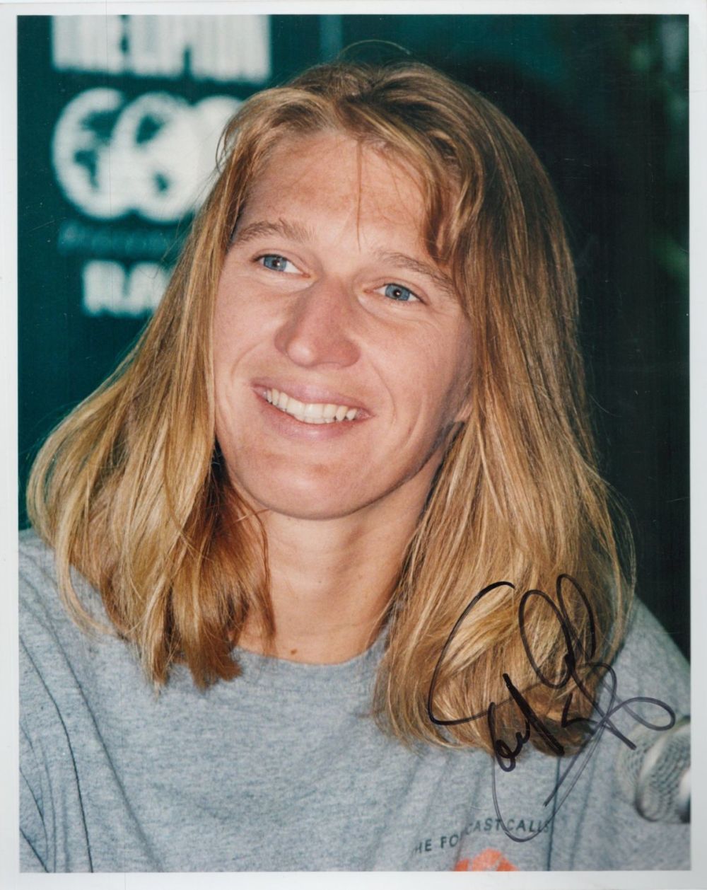 Lot 570: Steffi Graf Signed 1996 Tennis 8x10 Press Photo....