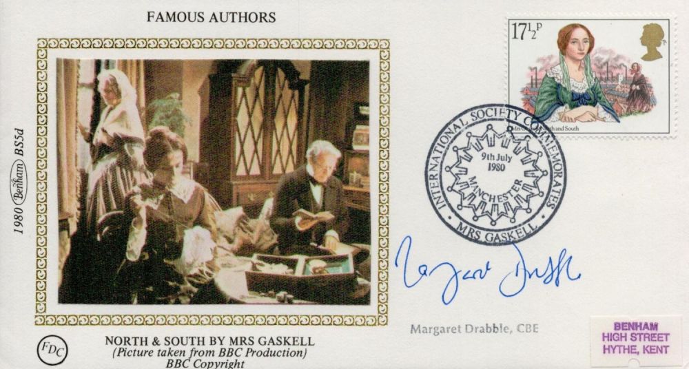 Lot 679: Margaret Drabble CBE signed FDC. Famous Authors North...