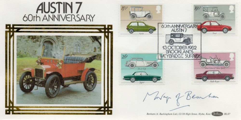 Lot 690: Montagu Beaulieu signed FDC. Austin 7 60th Anniversary...