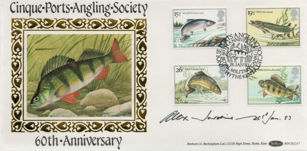 Lot 693: Alex Jardine signed FDC. Cinque. Ports. Angling. Society...