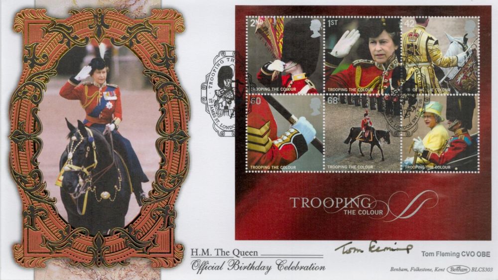 Lot 698: Tom Fleming signed FDC. H. M. The Queen...