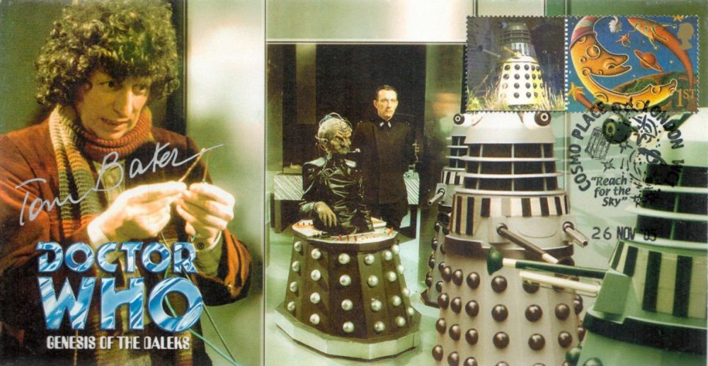 Lot 702: TV. Dr Who Tom Baker Signed Dr Who...