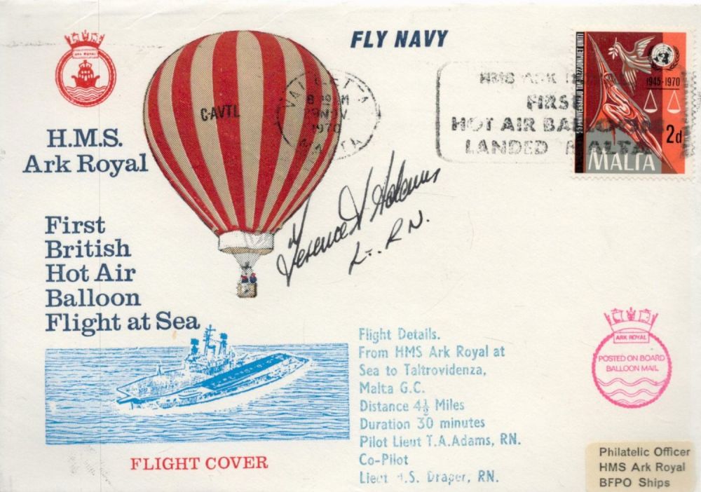 Lot 707: Royal Navy Pilot Lt Terence Adams Signed HMS...