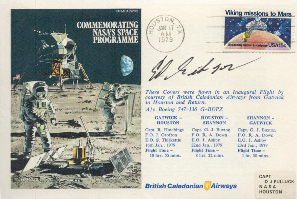 Lot 741: Space. NASA astronaut Edward Gibson Signed Commemorating Nasa's...