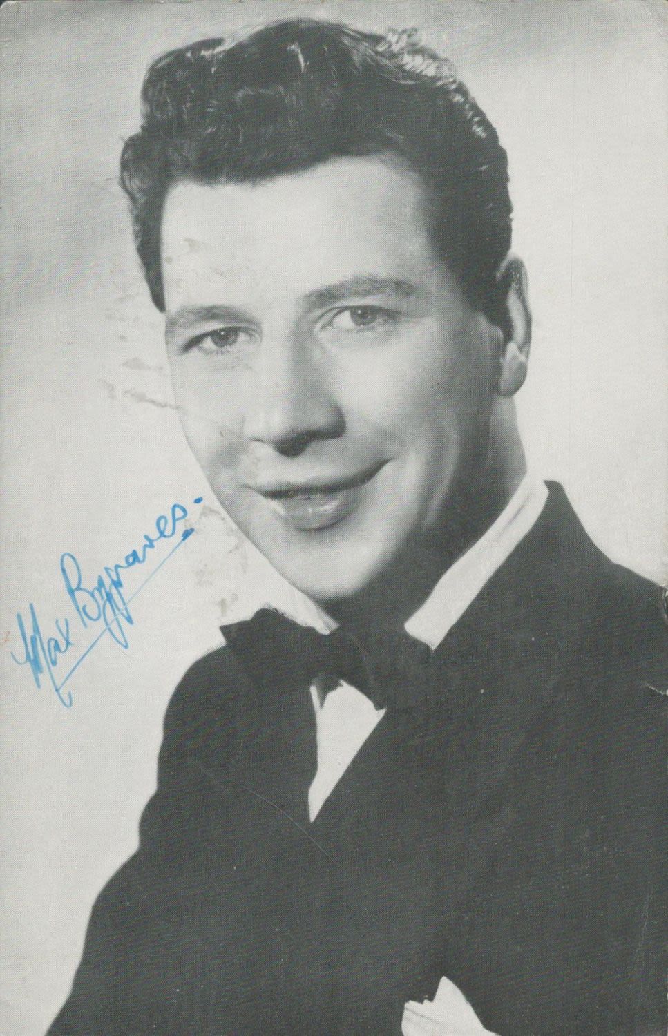 Lot 39: Rory Blackwell and Max Bygraves signed photo collection. Good Condition. All autographs are