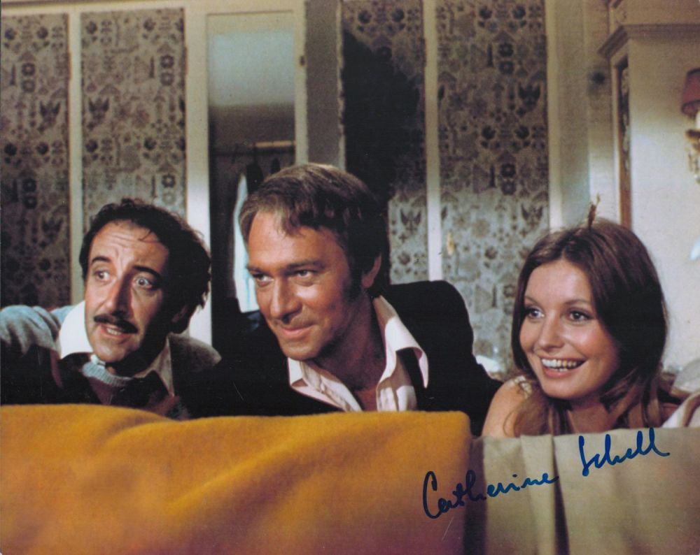 Lot 207: Catherine Schell signed Return of the Pink Panther 10x8 inch colour photo. Good Condition. All