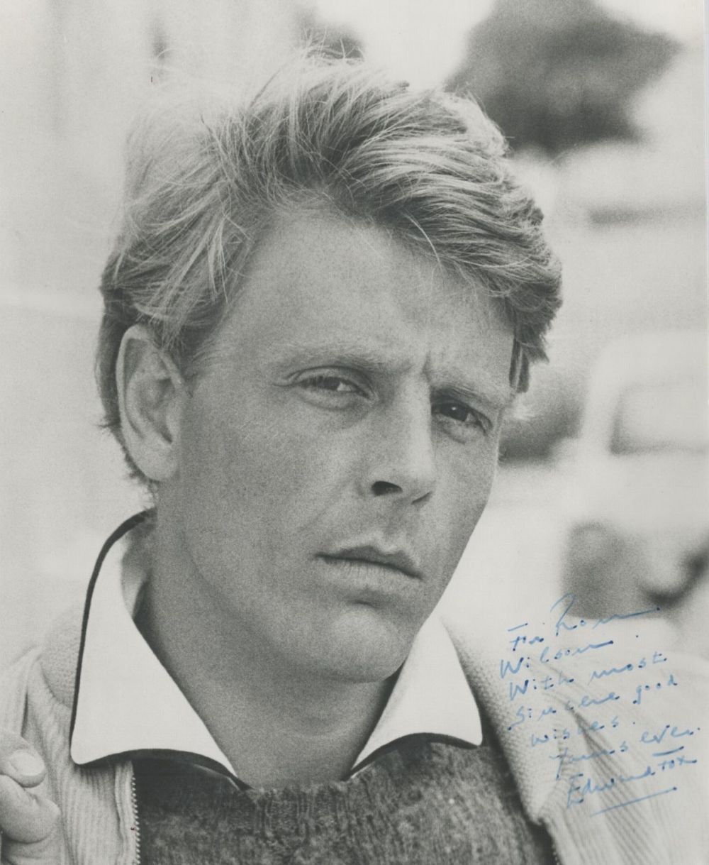 Lot 301: Edward Fox signed 10x8 black and white photo. Fox OBE is an English actor. He starred in the film