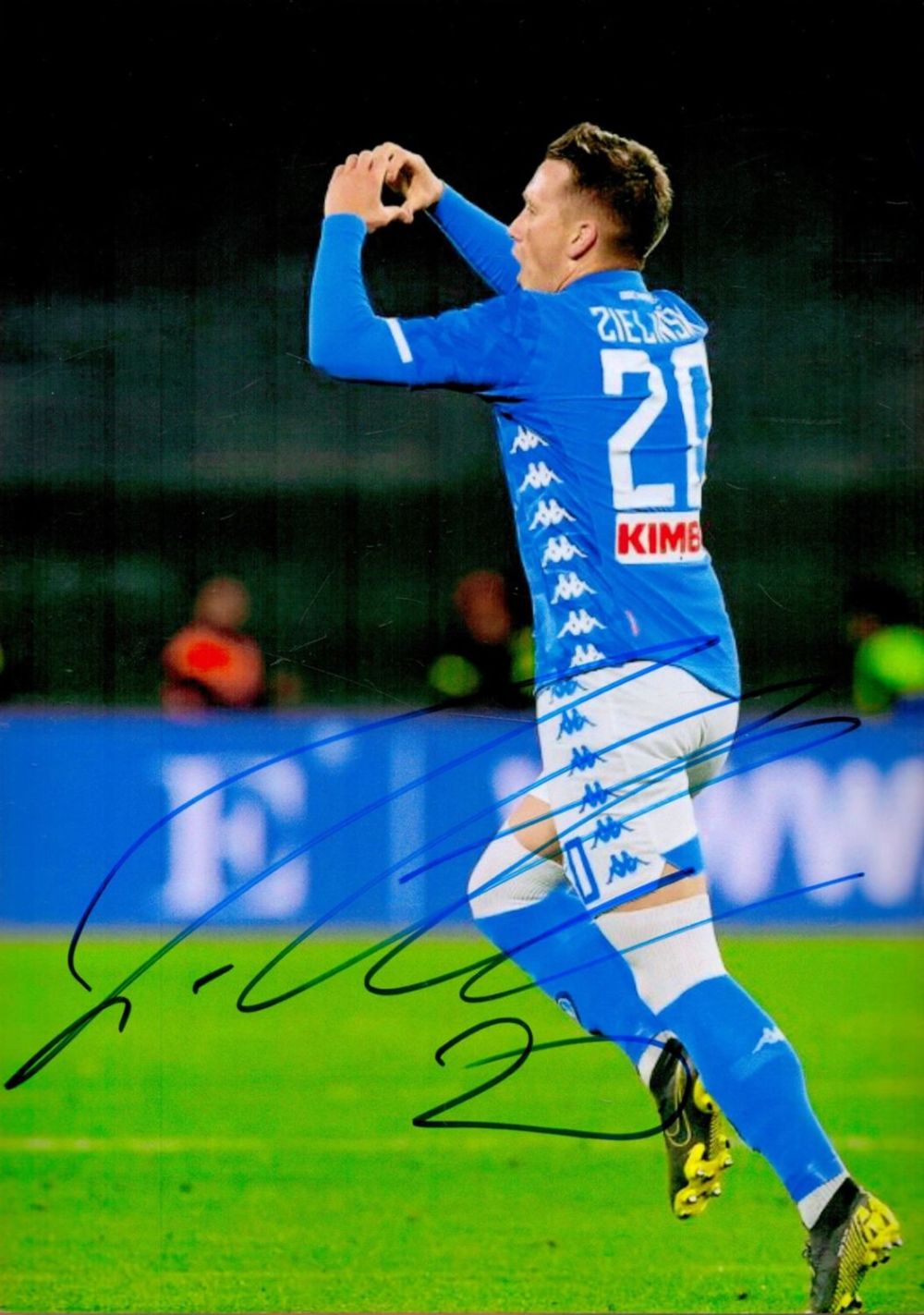 Lot 330: Football Piotr Zielinski signed Napoli 12x8 colour photo. Good Condition. All autographs are genuine