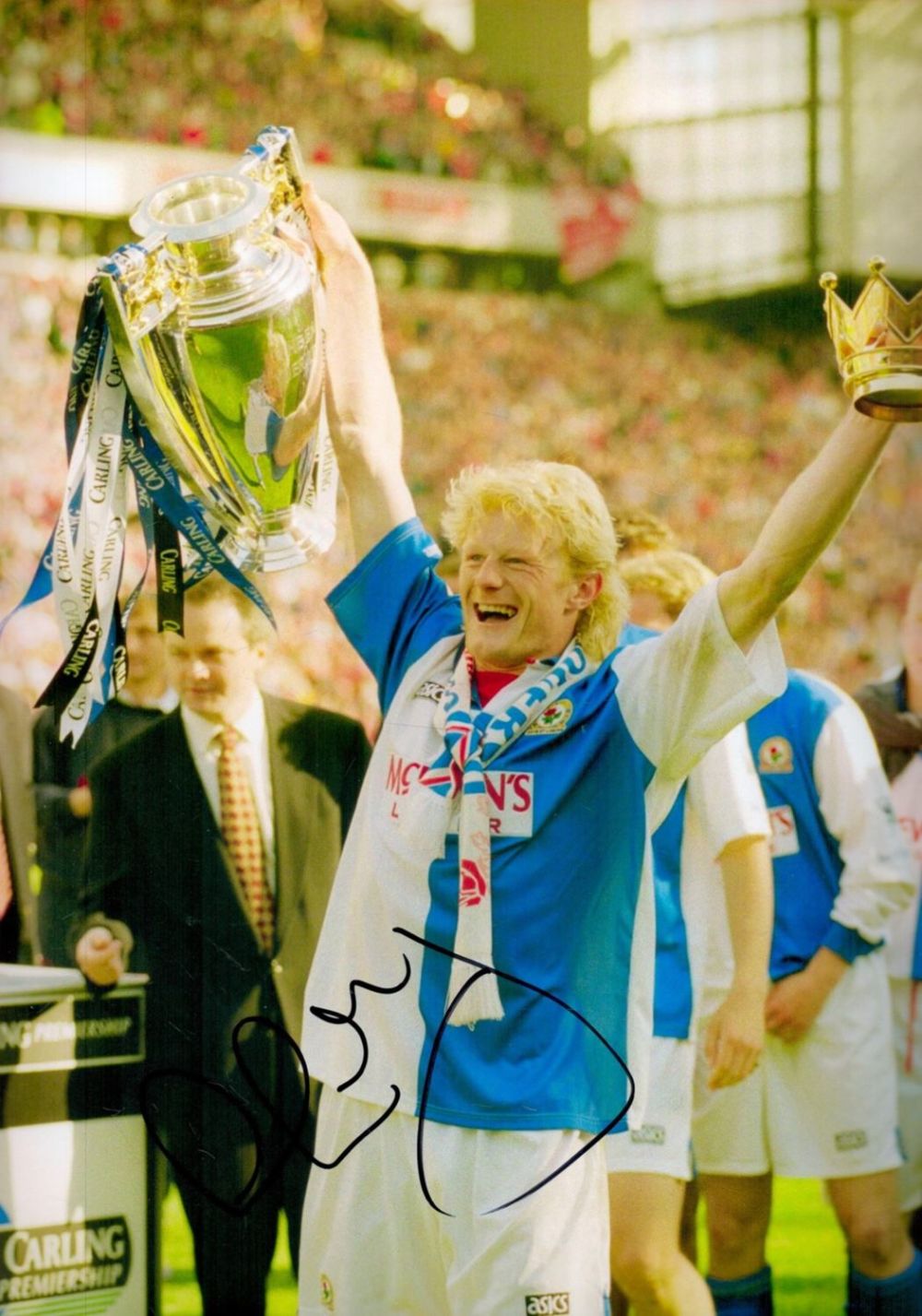 Lot 338: Football Colin Hendry signed Blackburn Rovers Premier League Winners 12x8 colour photo. Good