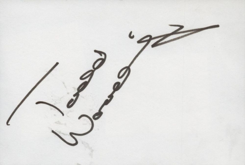 Lot 372: Tennis Tod Woodbridge signed 5x3 white card. Good Condition. All autographs are genuine hand