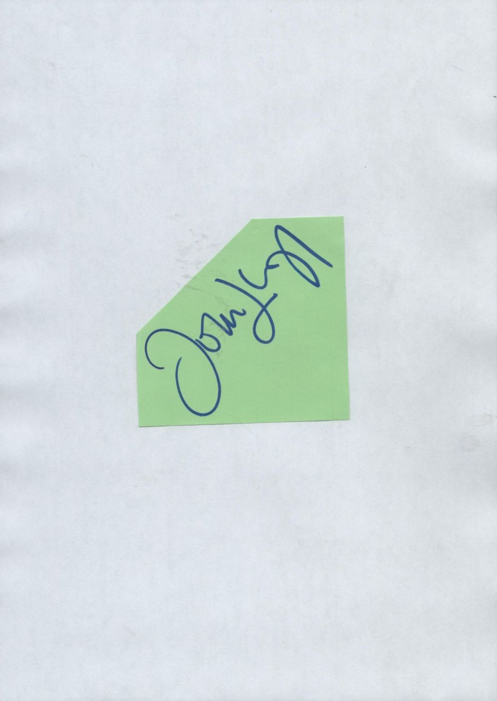 Lot 374: Tennis John Lloyd signed 4x3 irregular cut album page. Good Condition. All autographs are genuine