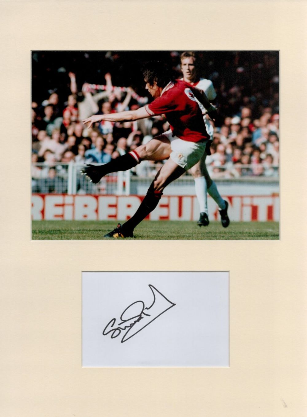 Lot 392: Football Stuart Pearce 16x12 Overall Mounted Signature Piece with Photo. Good Condition. All