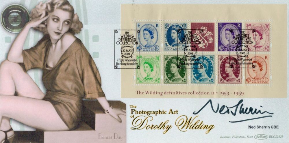 Lot 471: Ned Sherrin CBE signed The Photographic Art of Dorothy Wilding Benham FDC Triple PM The Wilding