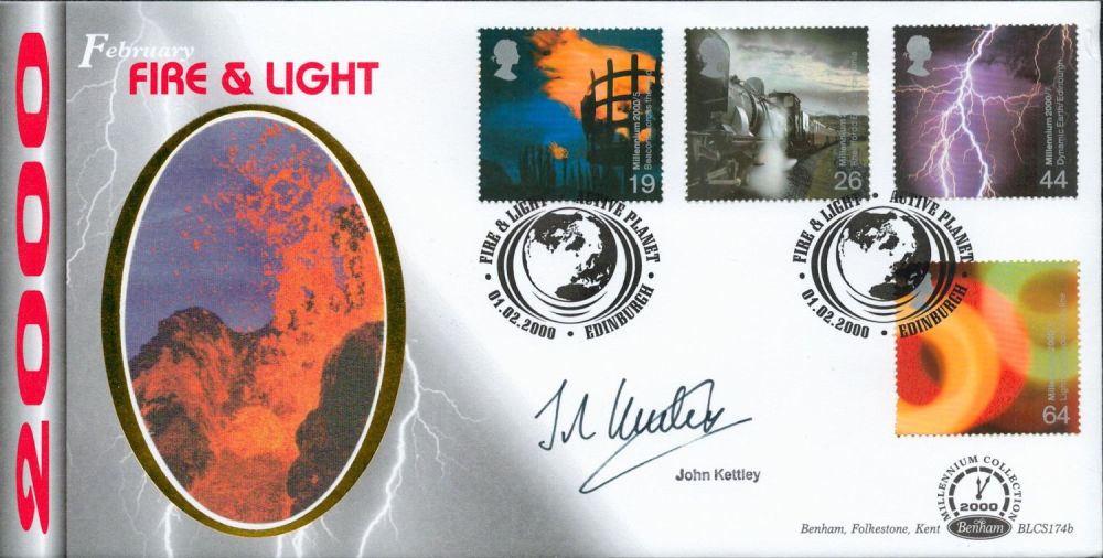 Lot 493: John Ketley signed February Fire and Light Benham Millennium Collection 2000 Double PM Fire and