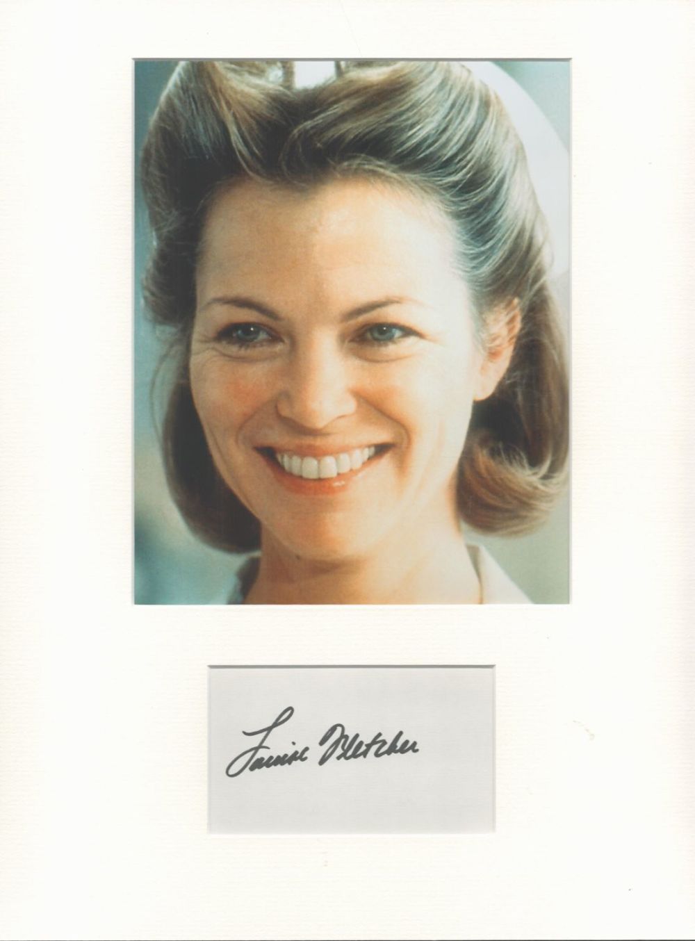 Lot 525: Louise Fletcher. (One Flew Over The Cuckoo's Nest) signature piece autograph presentation. Mounted