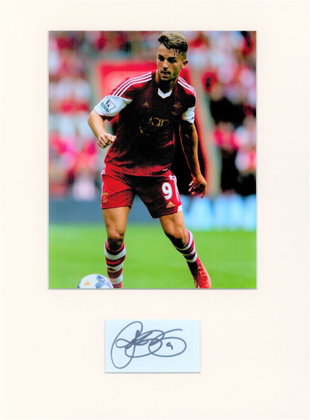 Lot 591: Football Jay Rodriguez 16x12 overall Southampton mounted signature piece includes signed album