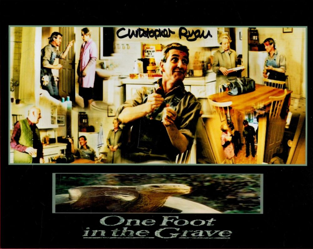 Lot 640: One Foot in the Grave comedy photo signed by Christopher Ryan. Good Condition. All autographs are
