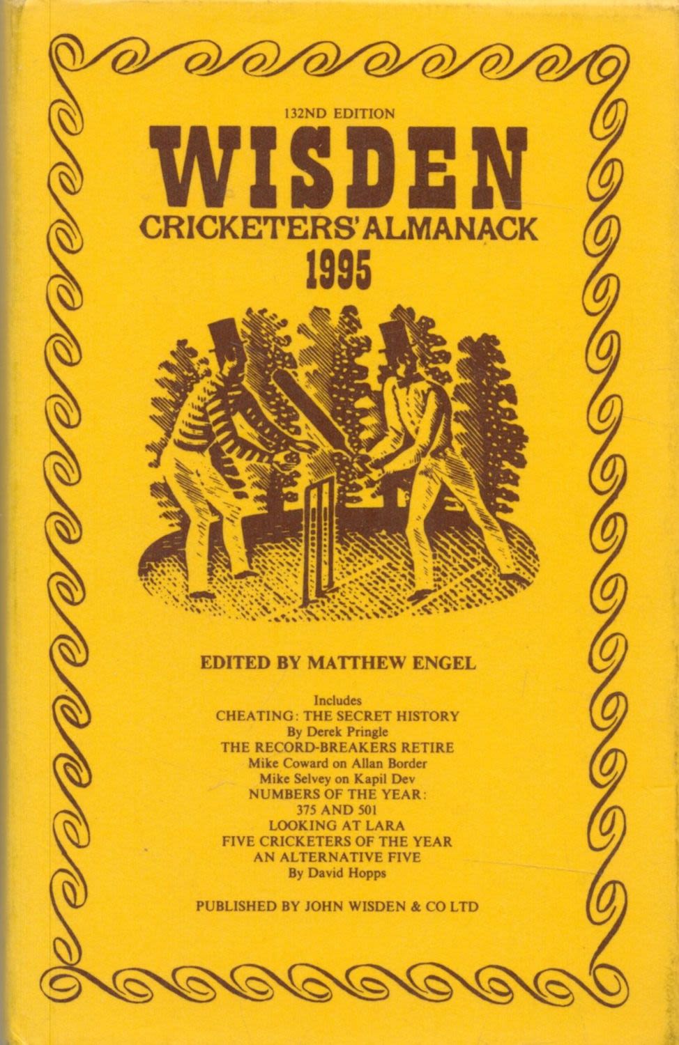 Lot 113: Wisden Cricketers' Almanack 1995 Edited by Matthew Engel...