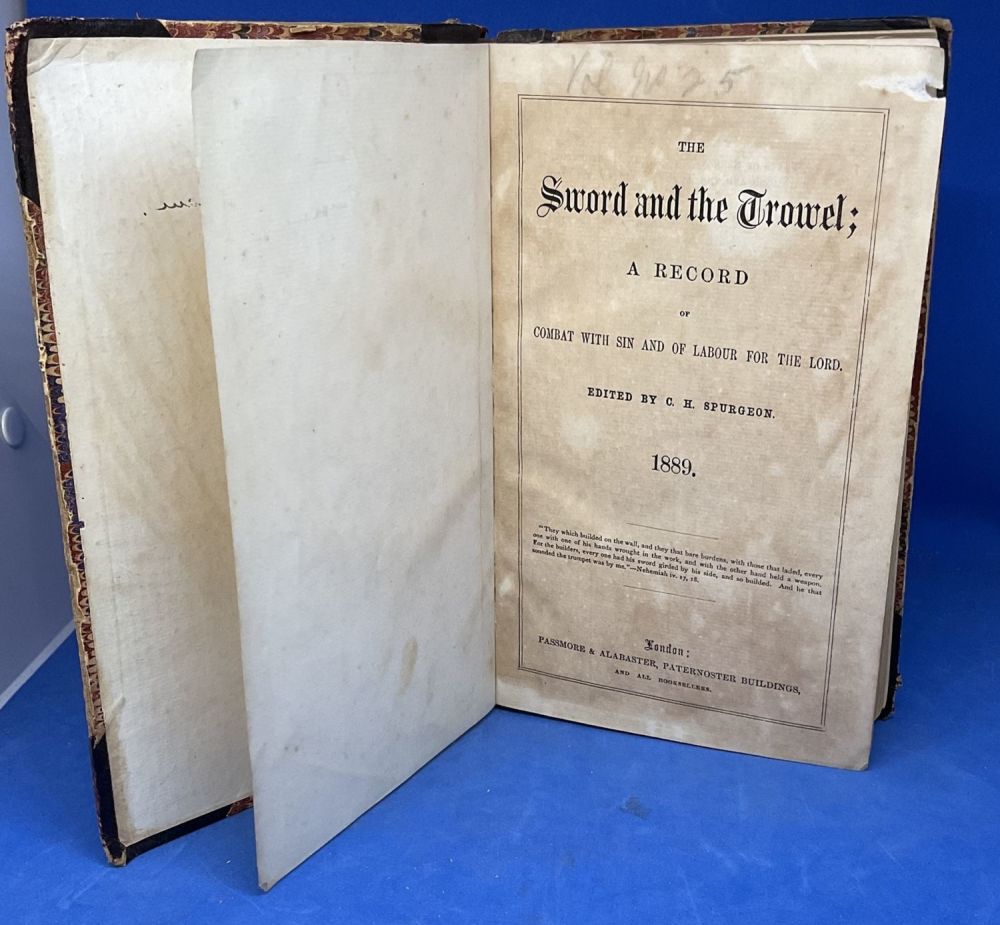 Lot 446: The Sword and the Trowel By C.H. Spurgeon....