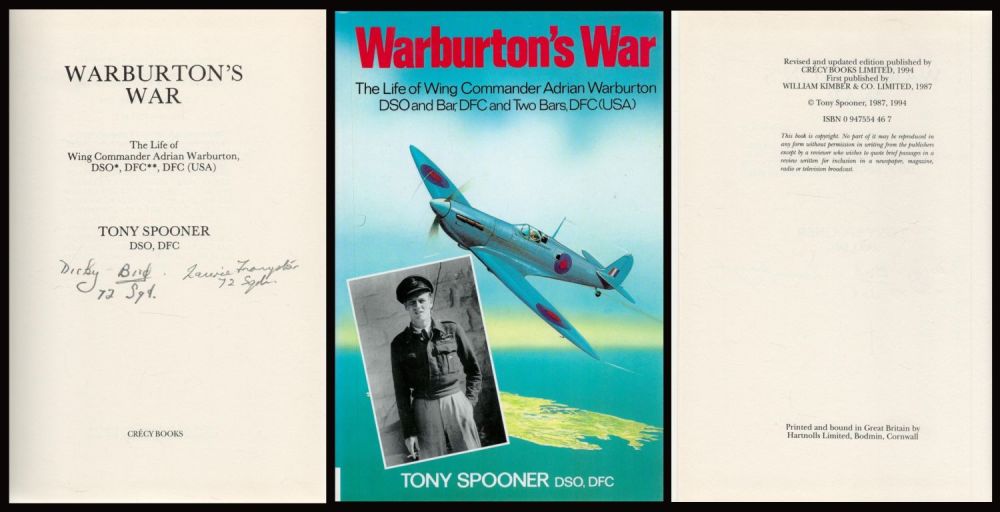 Lot 469: WWII Multi Signed Book Warburton's War The Life...