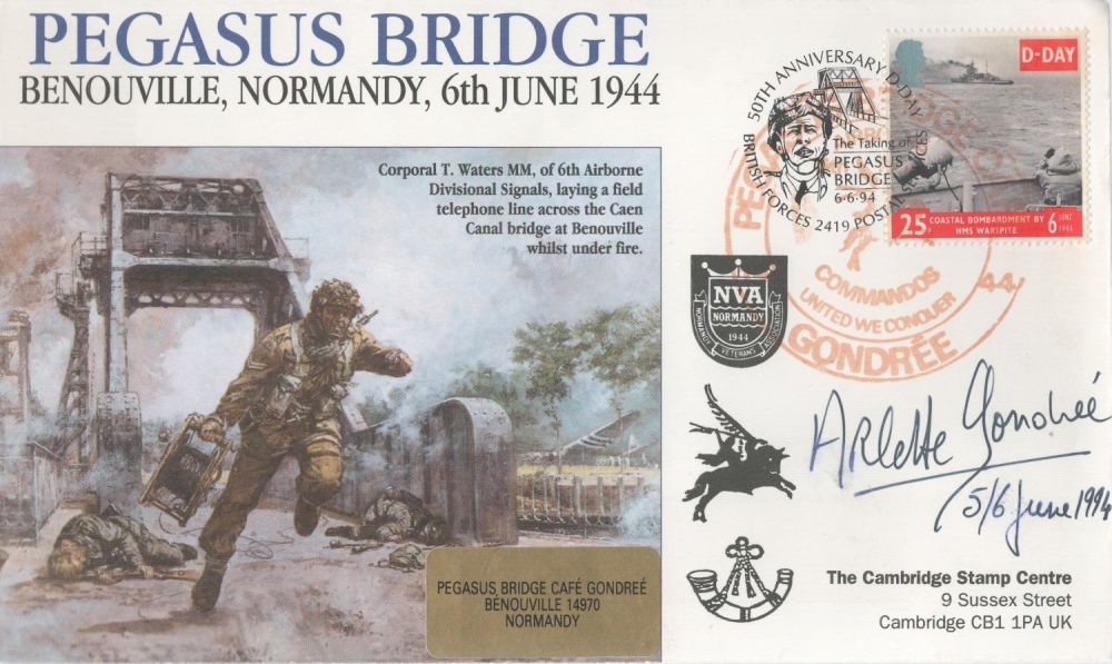 Lot 479: D Day 1st Child Liberated Arlette Gondree signed...