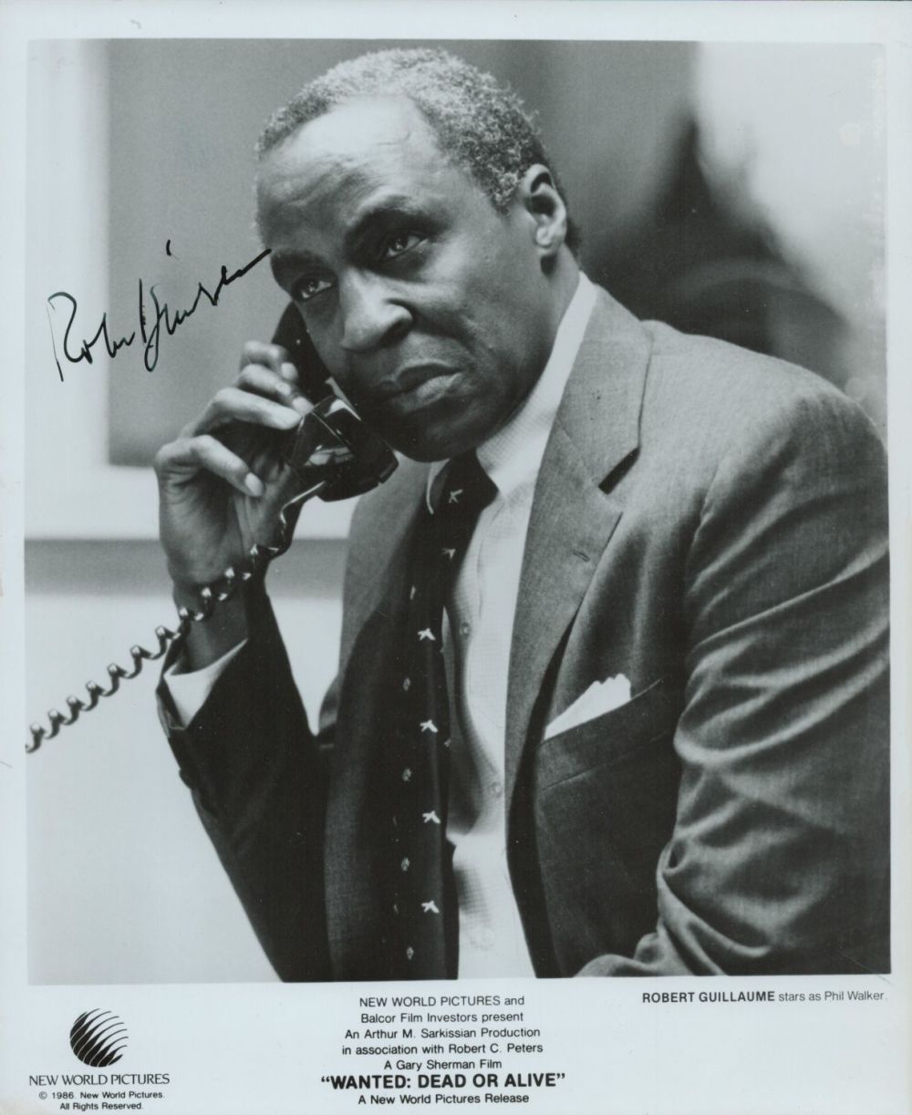 Lot 483: Robert Guillaume Signed Black & White Photo. Approx....