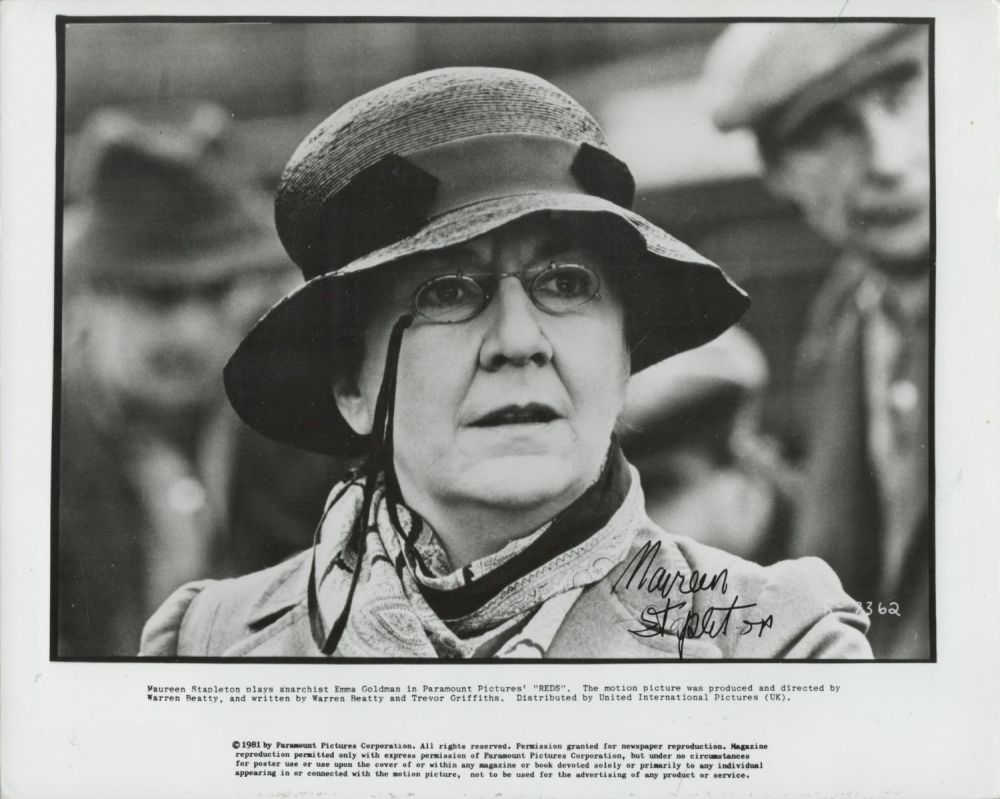 Lot 486: Maureen Stapleton Signed Black & White Photo. Approx....