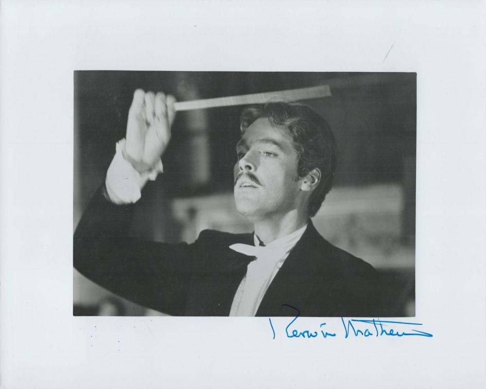 Lot 488: Kirwin Matthews Signed Black & White Photo. Approx....