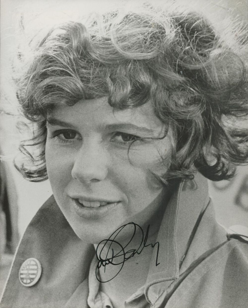 Lot 492: Kim Darby Signed Black & White Photo. Approx....