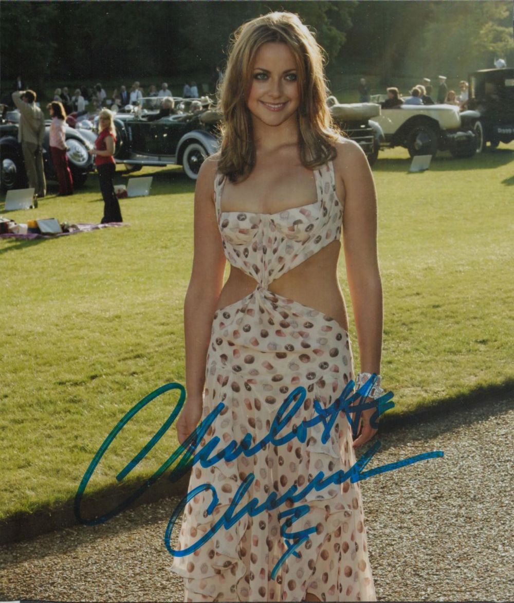 Lot 498: Charlotte Church Signed Colour Photo. Approx. 8x7 INCHES....