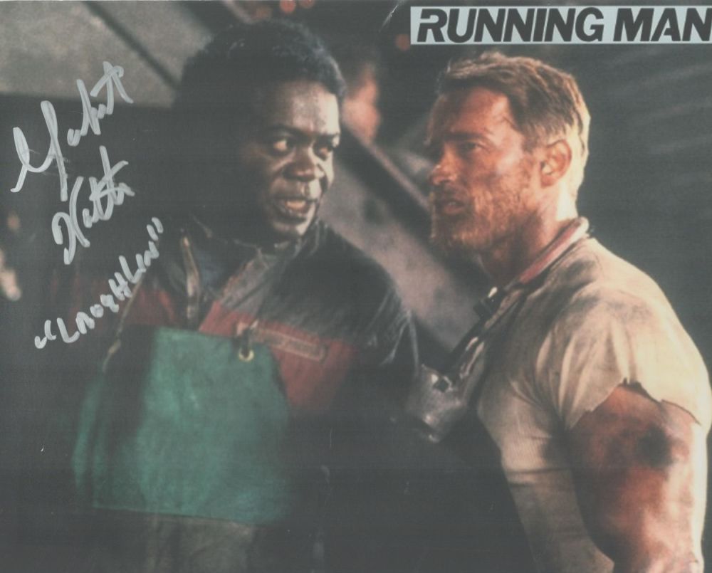 Lot 513: Yaphet Koto signed 10x8 inches Running Man colour...
