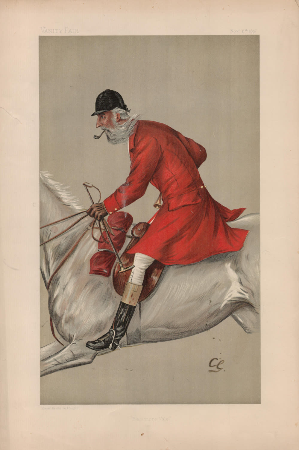 Lot 565: Vanity Fair print. Titled Blackmore Vale. Subject Mr...