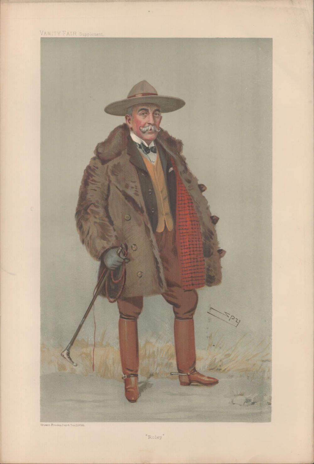 Lot 586: Vanity Fair print. Titled Roley. Subject The Earl...
