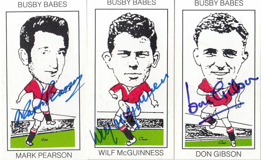 Lot 594: Football Autographed Man United 1994 Busby Babes Trade...