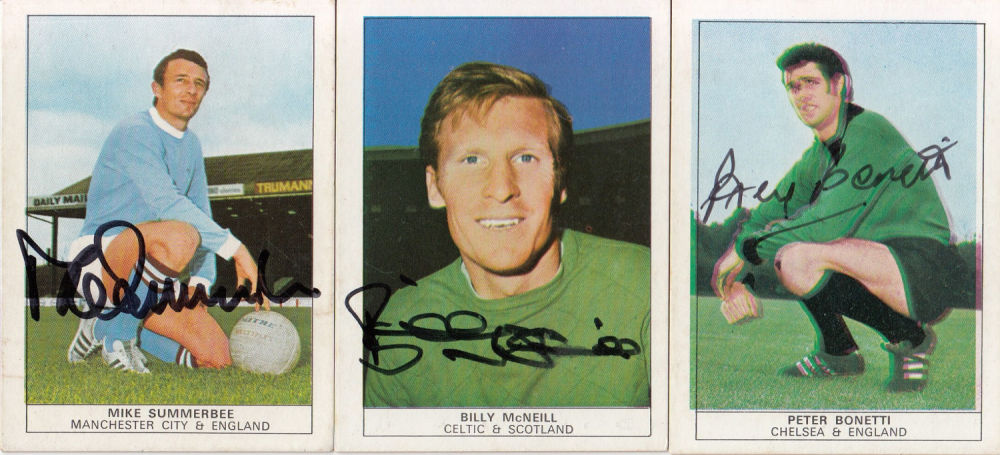 Lot 596: Football Autographed Anglo Confectionery 1969/70 Trade Cards: A...