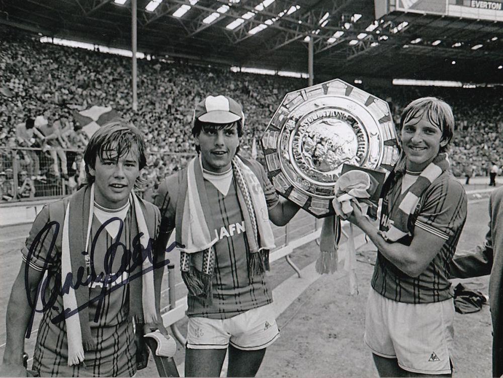 Lot 623: Football Autographed Adrian Heath 1984 8 X 6...